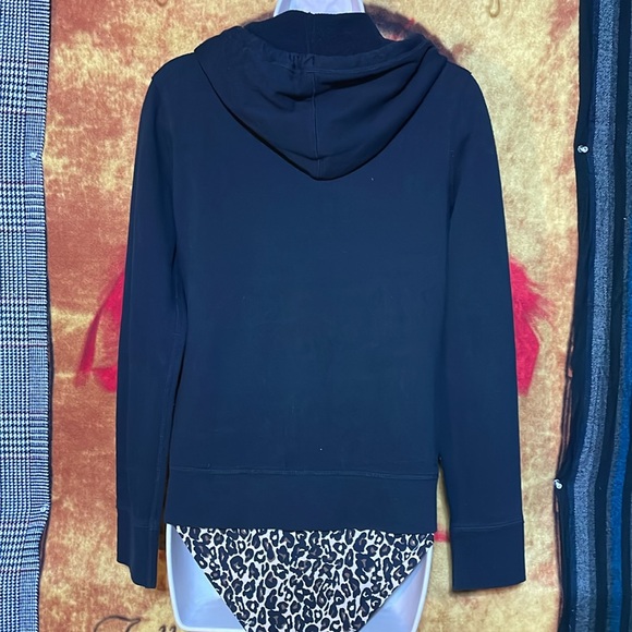 MOSSIMO SUPPLY CO.-women’s black long sleeve full-zip hooded sweatshirt - Picture 6 of 12